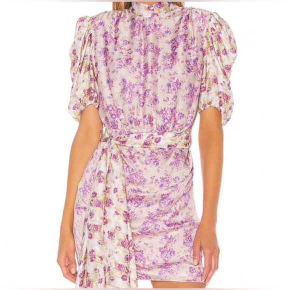 LIKE NEW Hemant & Nandita Apollo High Neck Mini Dress With Belt - Size XS - Picture 4 of 15